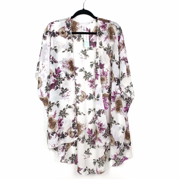 Emory Park Tops - Emory Park STITCH FIX Caley Floral Open Kimono NWT